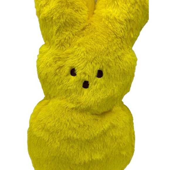 16" Just Born Peeps Plush Yellow Bunny Rabbit Furry Stuffed Animal Toy - Picture 2 of 6
